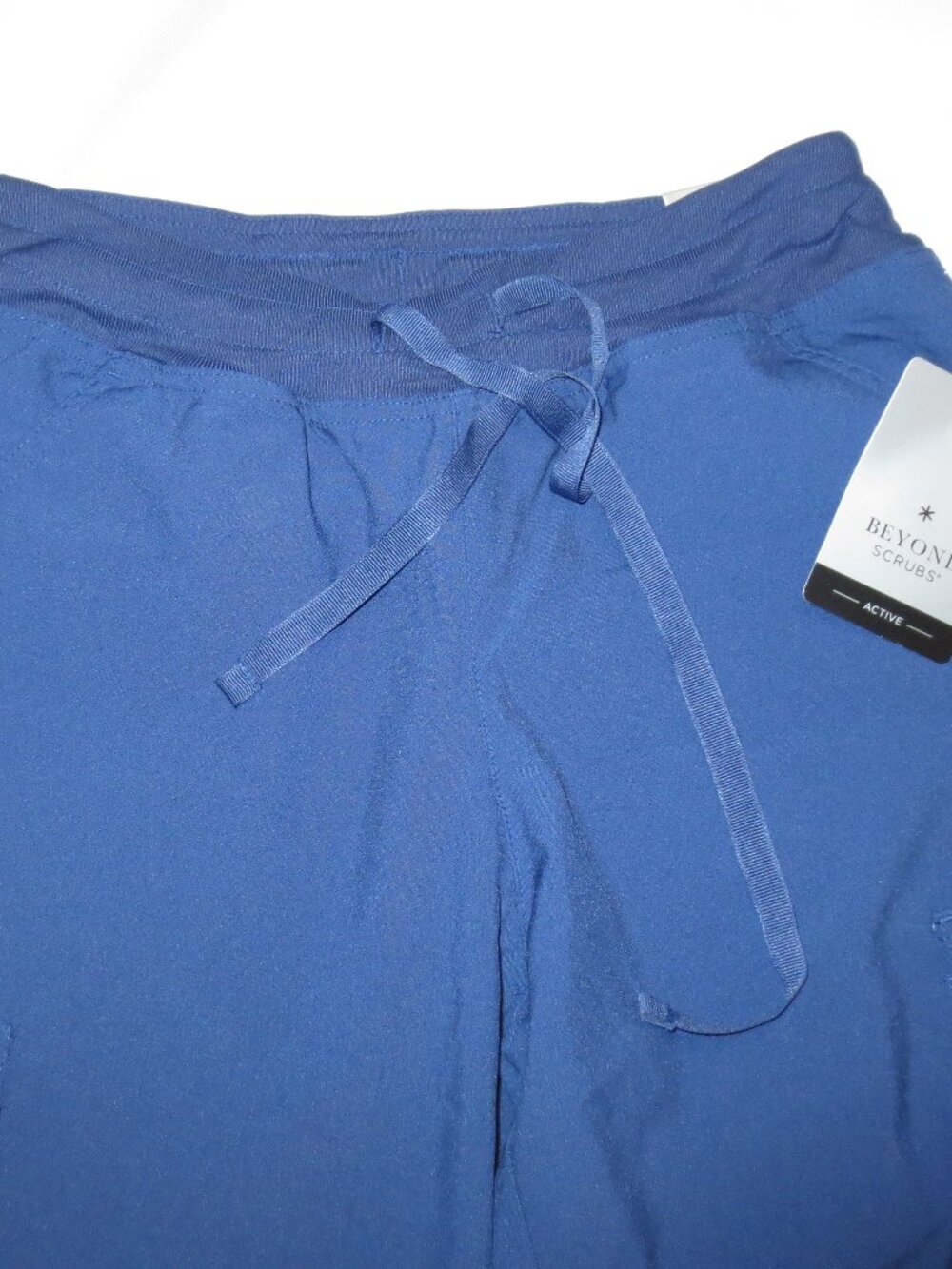 NWT BEYOND SCRUBS womens PANTS navy blue DRAWSTRING jogger ACTIVE SIZE S